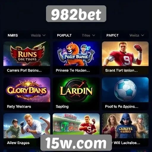Jogos populares disponíveis no 982bet