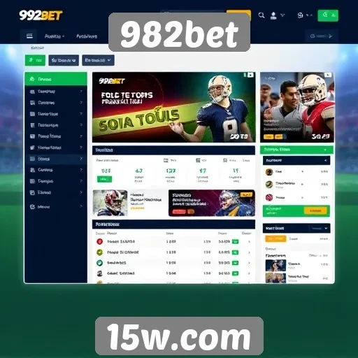 Experiência do usuário na interface do site 982bet